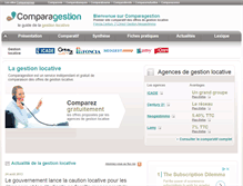 Tablet Screenshot of comparagestion.fr